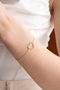Heliophilia Silver Pulsera de Plata de Ley 925 con Baño de Oro y Circón
